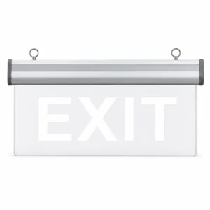 BX-B009 aluminum alloy hanging LED exit sign with 3-hour emergency backup