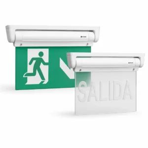 BX-B011 SALIDA acrylic hanging LED exit sign with 3-hour backup